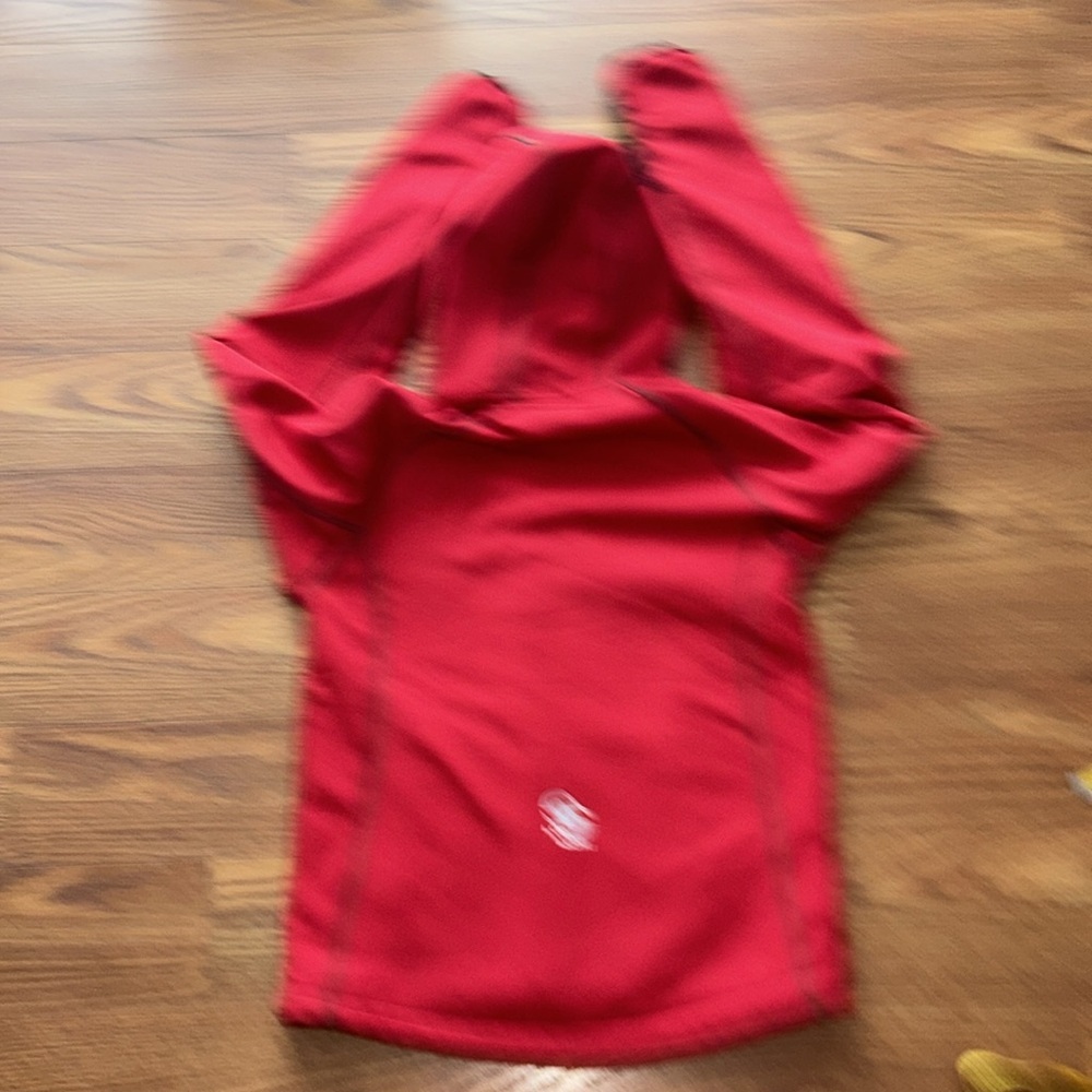 Loki Womens S All In One Red Softshell Jacket Brown Fleece Lined Mitten Sleeves - Picture 8 of 11